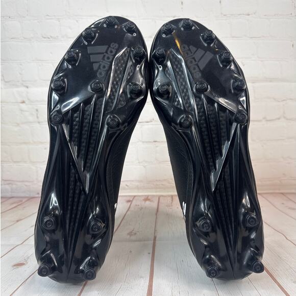 Adidas Nasty 2.0 Black/Metallic Football Cleats Mens Size 15 (GV8309) - Picture 8 of 10